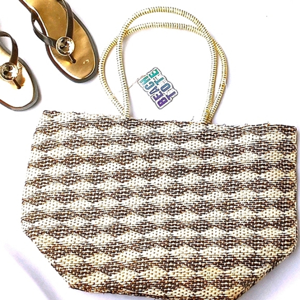 Woven Beach Tote Bag